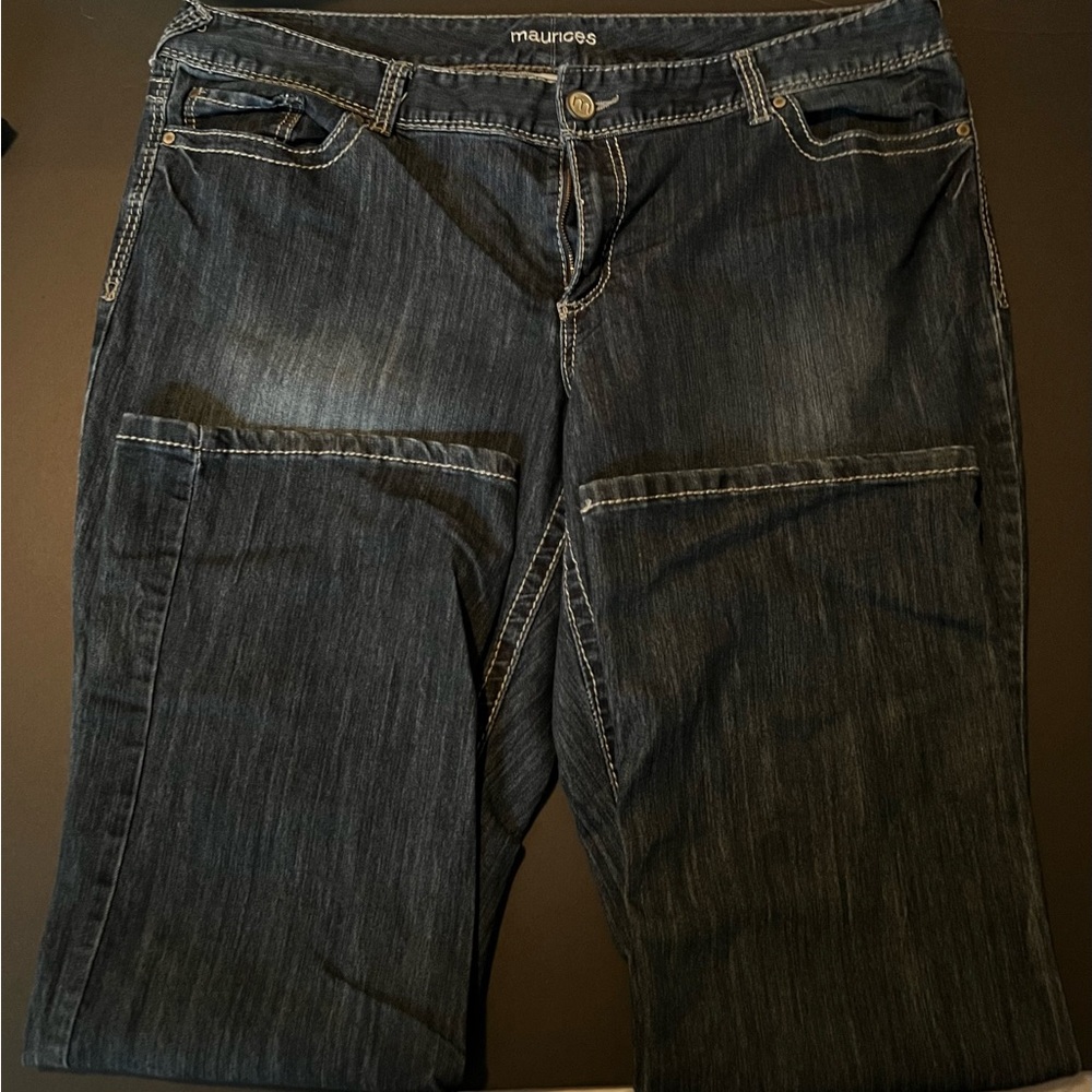 Maurices Indigo Wash Straight-Leg Jeans